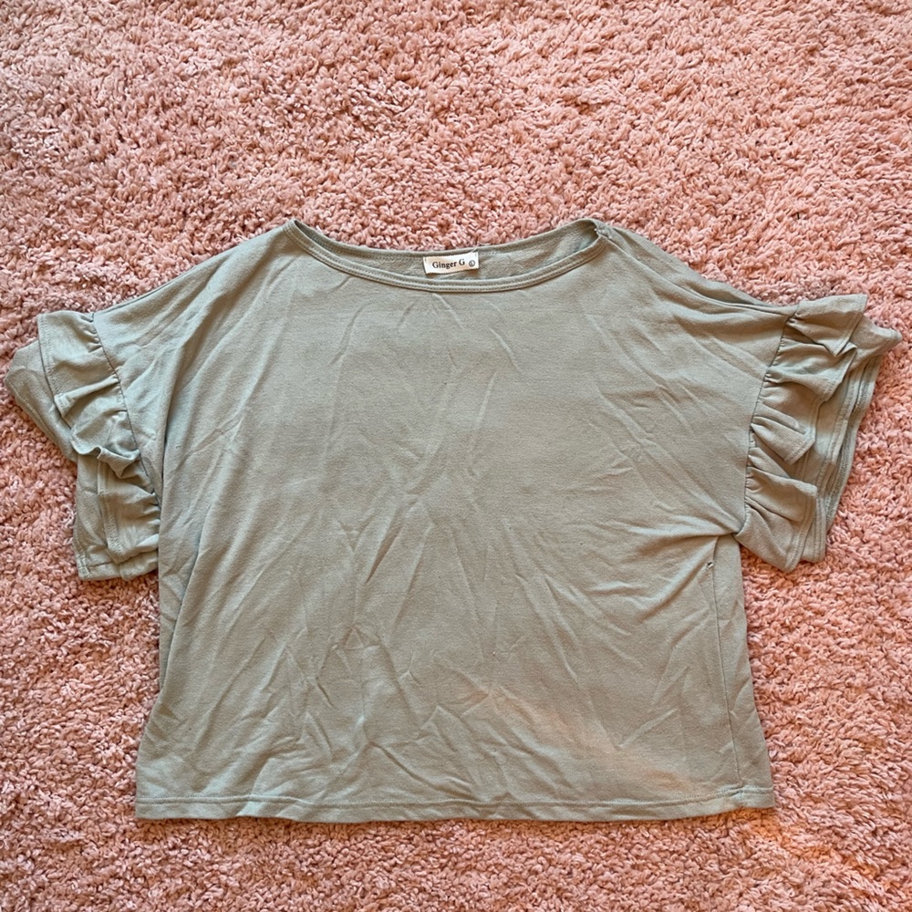 Ginger G Ruffled Short-Sleeve